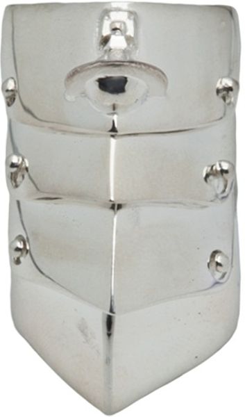 Vivienne Westwood Armour Ring in Silver - Lyst