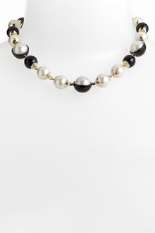 Ak Anne Klein Pier 39 Glass Pearl Necklace - Lyst