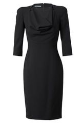 Alexander McQueen Crepe Wool Pencil Dress