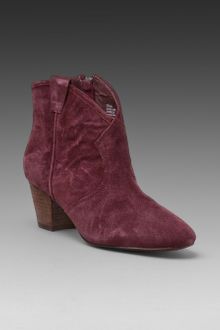 Ash Siliver Calf Suede Bootie - Lyst
