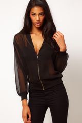 ASOS Collection Sheer Bomber Jacket