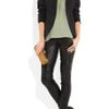 Balmain Skinny Leather Pants in Black - Lyst