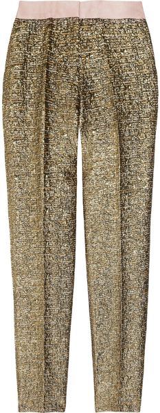 By Malene Birger Cortensa Metallic Jacquard Pants - Lyst