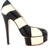 Charlotte Olympia Taupe and Black Priscilla in Stripes in Black (taupe) - Lyst