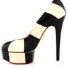 Charlotte Olympia Taupe and Black Priscilla in Stripes in Black (taupe) - Lyst