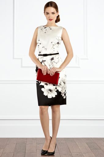 Coast Jinty Duchess Satin Print Dress - Lyst