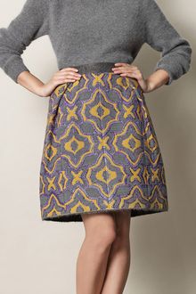Marc Jacobs Metallic Paisley Jacquard Skirt - Lyst