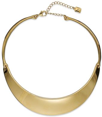 Ralph Lauren 14k Gold Plated Collar Necklace - Lyst