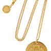 Stella Mccartney Crest Embossed GoldTone Pendant Necklace in Gold - Lyst