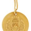 Stella Mccartney Crest Embossed GoldTone Pendant Necklace in Gold - Lyst