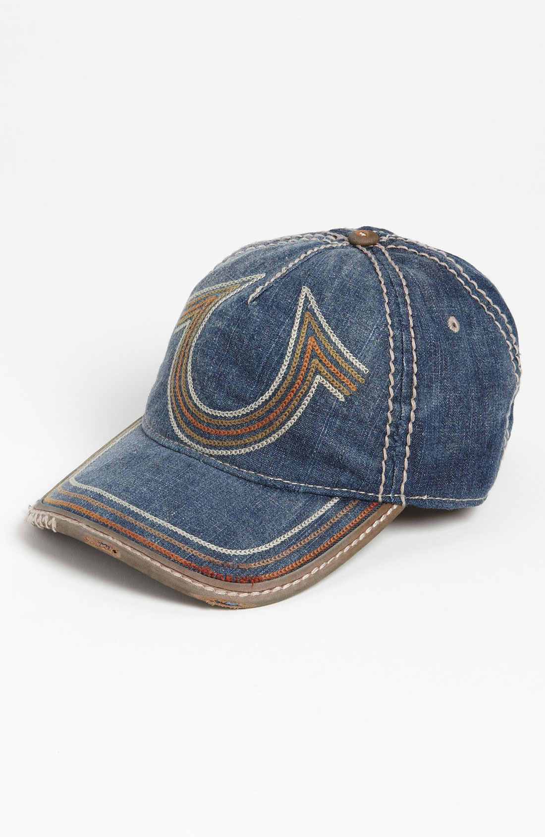 True Religion Horseshoe Stitch Baseball Cap in Blue for Men (dark