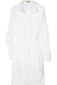 Yves Saint Laurent Cotton Twill Shirt Dress - Lyst