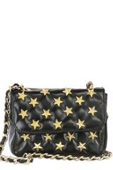 2 Di Picche Recycled Stars On Soft Napa Leather Shoulder Bag
