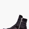 Balmain Black Suede Zip Sneakers in Black for Men - Lyst