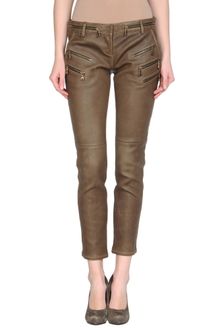 Balmain Leather Trousers - Lyst