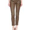 Balmain Leather Trousers in Brown - Lyst