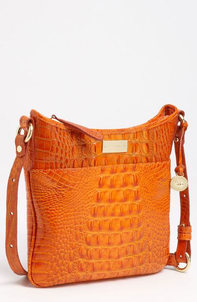 orange brahmin crossbody