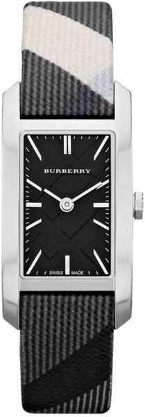 Burberry Womens Swiss Beat Check Fabric Strap 20mm - Lyst