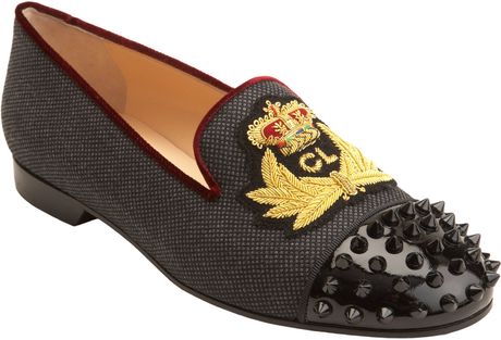 Christian Louboutin Intern Flat in Black (anthracite) - Lyst