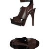 Donna Karan New York Platform Sandals in Brown - Lyst