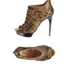 Elie Tahari Platform Sandals in Gold (black) - Lyst