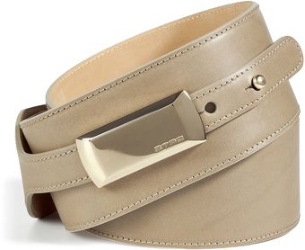 Etro Sand Calfskin Belt - Lyst