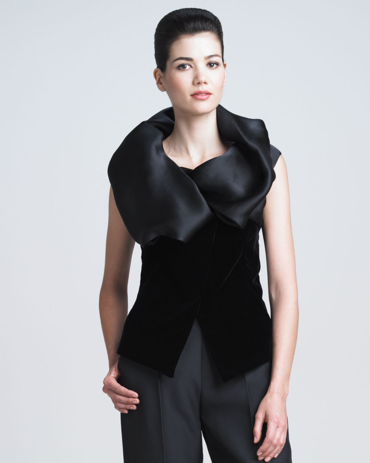 organza shirt black