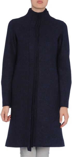 Jil Sander Coat in Blue - Lyst