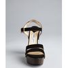 Jimmy Choo Black Suede Corliss Platform Sandals in Black - Lyst