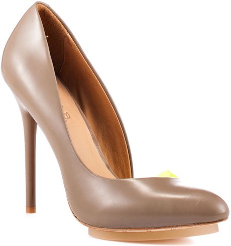 L.a.m.b. Harlie Leather in Brown (beige) - Lyst