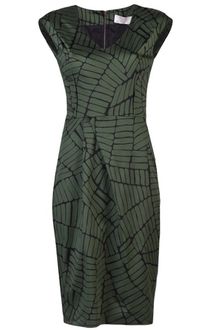 Lela Rose Brick Print Dress - Lyst