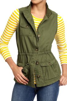Old Navy Twill Cargo Vests - Lyst