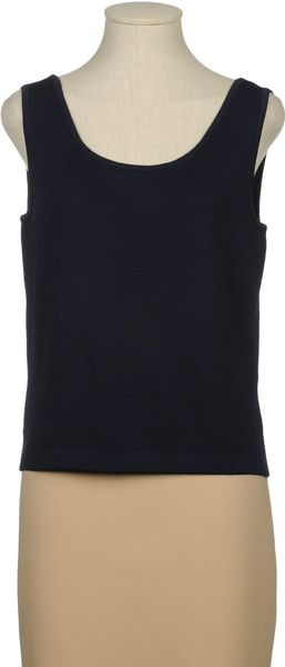St. John Sleeveless Sweater - Lyst