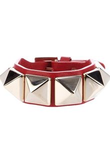 Valentino Studded Leather Bracelet - Lyst