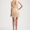 Bcbgmaxazria Willa Lace Dress in Beige (black) - Lyst