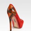 Boutique 9 Cary Suede and Embossed Leather Platform Pumps in Animal (red) - Lyst