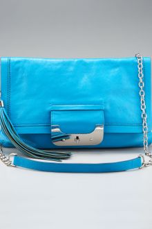 Diane Von Furstenberg Harper Leather Envelope Clutch - Lyst