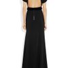 Burberry Prorsum Belted Crepe Gown in Black - Lyst