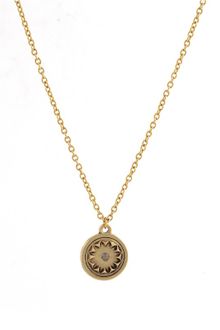 House Of Harlow Small Sunburst Pendant Necklace with Pave - Lyst