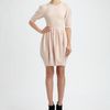 Alexander Mcqueen Wool Tulip Dress in Beige (powder) - Lyst