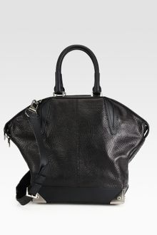 Alexander Wang Emile Prisma Snake Embossed Leather Satchel - Lyst