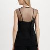 Alexander Wang Layered Tulle Embroidered Top in Black - Lyst