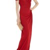 Giambattista Valli Asymmetric Jersey Gown in Red - Lyst