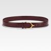 Gucci Calfskin Belt in Red - Lyst