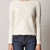 Maison Martin Margiela Fish Scale Knit Sweater in White (ivory) - Lyst