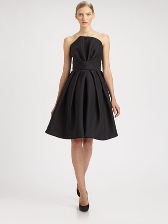 Martin Grant Strapless Silk Dress - Lyst