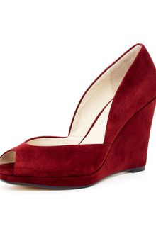 Michael Kors Korsvail Suede Wedge Pump - Lyst