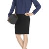Miu Miu Twotone Silk and Crepe Dress in Blue (navy) - Lyst