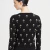 Oscar De La Renta Beaded Cardigan in Black - Lyst