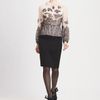 Oscar De La Renta Lacetrimmed Silk Blouse in Beige (rose) - Lyst